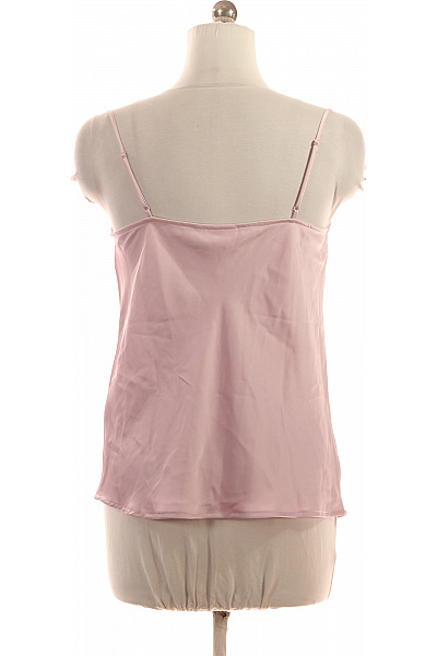 VILA Dámská Růžová Saténová Halenka Špagetová Ramínka Elegantní Společenská Vel. 38 | VILA | obrázek 3