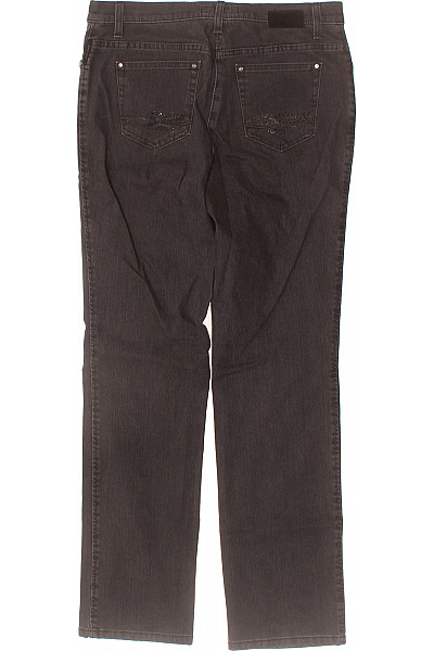 BRAX Dámské bavlněné džíny tmavě hnědé rovné slim fit kapsy Vel. 38 | BRAX | obrázek 2