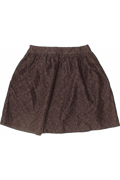 ZARA Dámská hnědá polyesterová vzorovaná áčková krátká sukně řasená Vel. XS | ZARA | obrázek 2