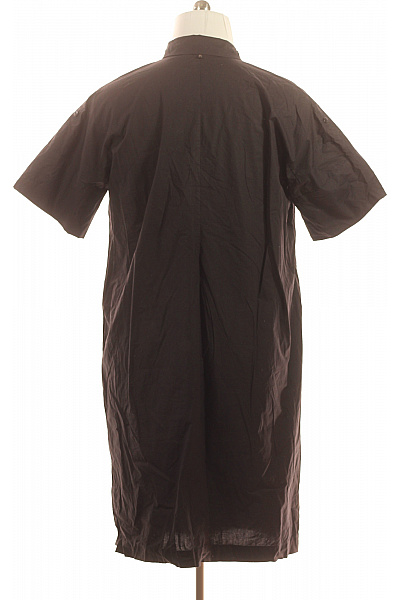 Marina Dámské černé košilové šaty krátký rukáv volné tunikové jednoduché denní Vel. XXL | Marina | obrázek 2