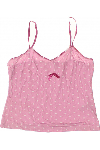 růžové puntíkované bavlněné modalové pyžamo Velikost s | Unimoda | obrázek 4