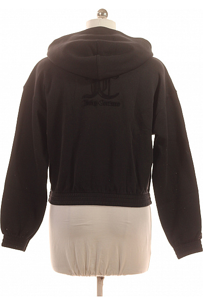 Juicy Couture Dámská bavlněná černá mikina s kapucí crop streetwear na zip Velikost m | Juicy Couture | obrázek 2