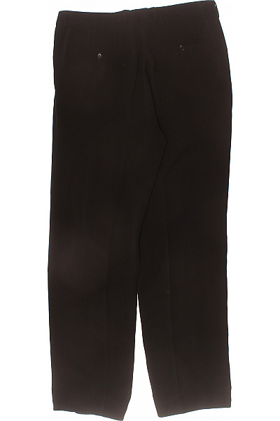 Polyesterové oblekové kalhoty černé rovné elegantní business Vel. 50 | Unimoda | obrázek 3