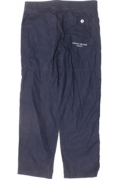 Stone Island Pánské tmavě modré rovné kalhoty volnočasové látkové s kapsami Vel. 33 | Stone Island | obrázek 3