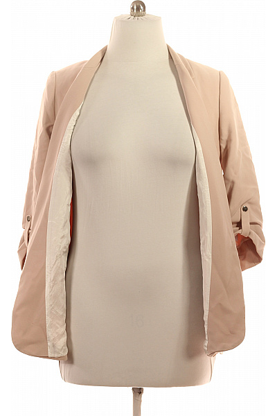 ZARA Polyesterový Béžový Blejzr Ležérní S 3/4 Rukávem Na Běžné Nošení Vel. L | ZARA | obrázek 3