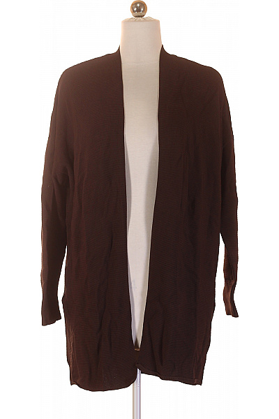 s.OLIVER Dámský hnědý žebrovaný kardigan dlouhý volný podzimní jarní basic Vel. S | s.OLIVER | obrázek 2