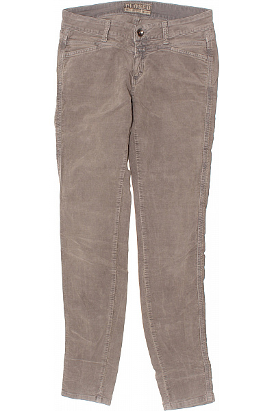 CLOSED Dámské manšestrové kalhoty rovné ležérní béžové s kapsami Vel. 26 | CLOSED | obrázek 2