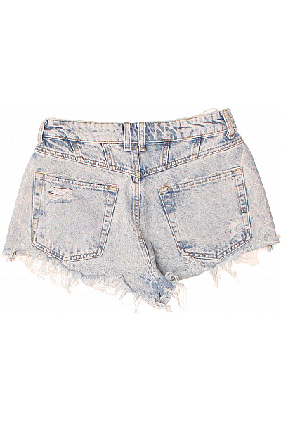 ZARA Dámské džínové kraťasy s vysokým pasem mini vintage roztrhané Velikost 36 | ZARA | obrázek 2