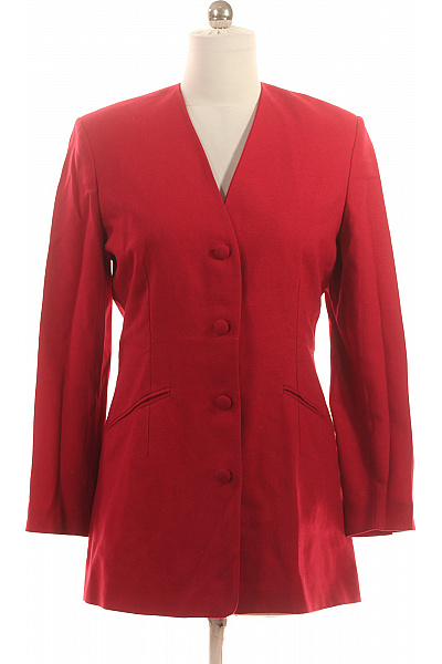 PART TWO Červený dámský blejzr elegantní vypasované jednořadé dlouhé na běžné nošení Velikost 38 | PART TWO | obrázek 2