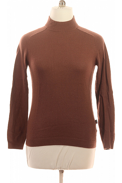 CLUB Of GENTS Hnědý Tenký Pletený Rolák Přes Hlavu Basic Podzimní Velikost L