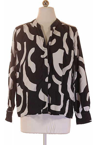 COMMA Dámská košile s dlouhým rukávem vzorovaná černobílá Velikost 36 | COMMA | obrázek 2