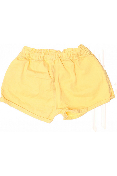 F&F Dívčí žluté kraťasy s kapsami volný střih letní Velikost 104 | F&F | obrázek 3
