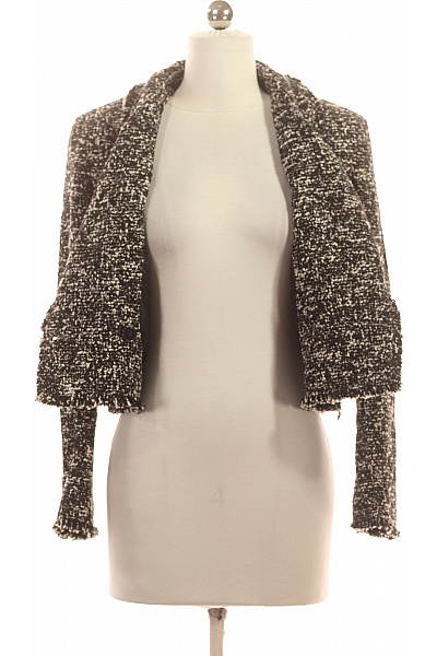 ZARA Teplé Dámské Sako Černobílé Vel. XS | ZARA | obrázek 4