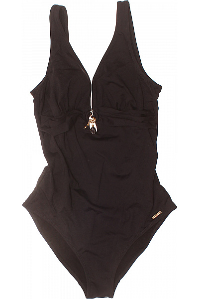 Bruno Banani Dámské Jednodílné Plavky černé Moderní Se Zipem Vel. 38