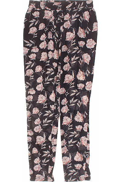 Kaffe Dámské kalhoty květované volnočasové dlouhé černé Velikost 38 | Kaffe | obrázek 2
