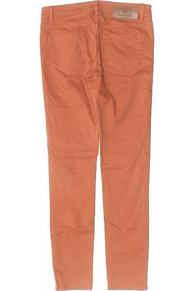 massimo dutti Dámské oranžové strečové skinny džíny s kapsami a rozparkem Velikost 34 | massimo dutti | obrázek 2
