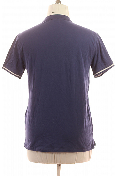 roberto cavalli Polo tričko modré s krátkým rukávem a výšivkou Velikost XL | roberto cavalli | obrázek 2