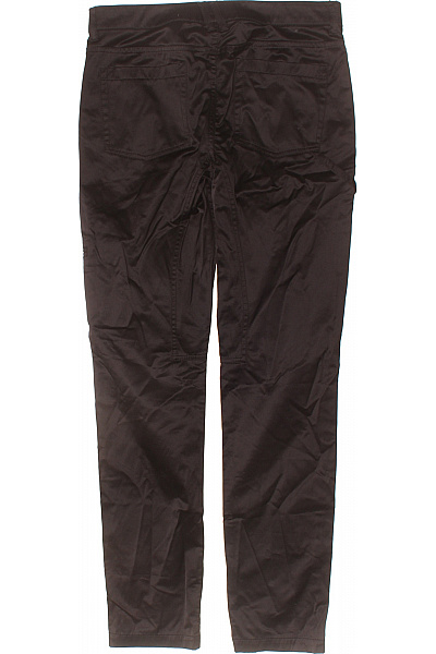 DRYKORN Dámské bavlněné tmavě hnědé lesklé rovné cargo kalhoty s kapsami Velikost 27/34 | DRYKORN | obrázek 3