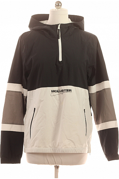Hollister Dámská sportovní anorak bunda přes hlavu s kapucí a logem Vel. L | Hollister | obrázek 2
