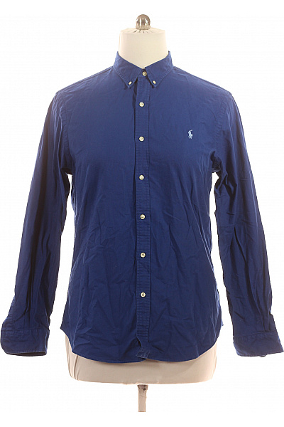 Ralph Lauren Pánská modrá košile dlouhý rukáv slim fit ležérní s výšivkou Velikost L | Ralph Lauren | obrázek 2