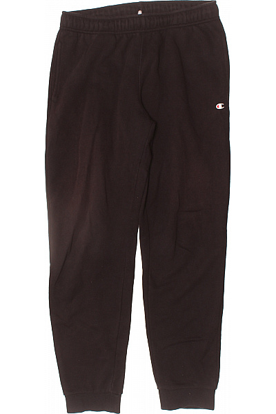 Champion Pánské Tmavě Hnědé Sportovní Tepláky S Logem Vel. L