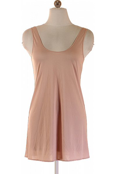 dámské tričko bez rukávů růžové jednobarevné basic Velikost 36 | Unimoda | obrázek 2