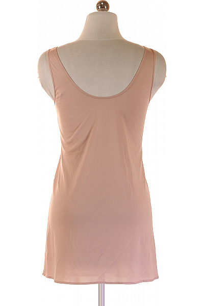 dámské tričko bez rukávů růžové jednobarevné basic Velikost 36 | Unimoda | obrázek 3