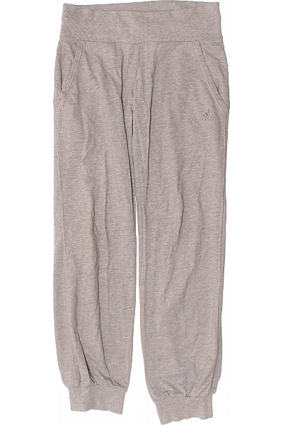 ADIDAS Dámské šedé sportovní volnočasové tepláky s kapsami jogger úpletové Vel. 34 | ADIDAS | obrázek 2