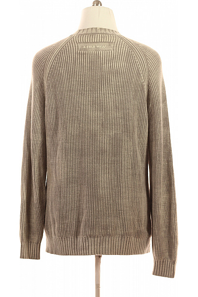 A-COLD-WALL Pánský béžový žebrovaný pulovr přes hlavu s nápisem Velikost l | A-COLD-WALL | obrázek 3