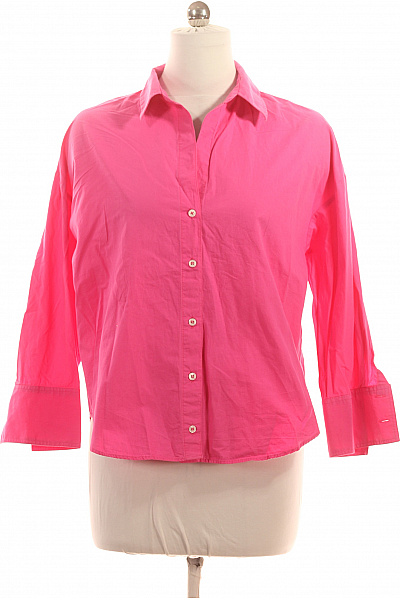 růžová košile s dlouhým rukávem elegantní ležérní Velikost XL | Unimoda | obrázek 2