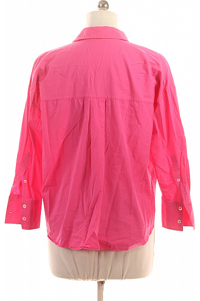 růžová košile s dlouhým rukávem elegantní ležérní Velikost XL | Unimoda | obrázek 3