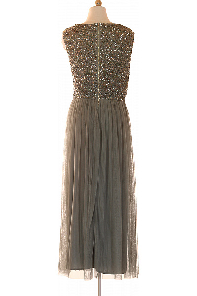 MAYA  Deluxe  Dlouhé společenské šaty s flitry a tylovou sukní Vel. 52 | MAYA  Deluxe  | obrázek 2