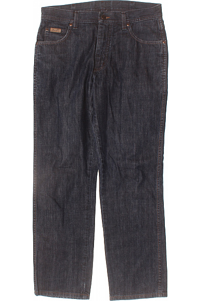 Wrangler Pánské Bavlněné Tmavě Modré Džíny Rovné Klasické Kapsy Velikost M