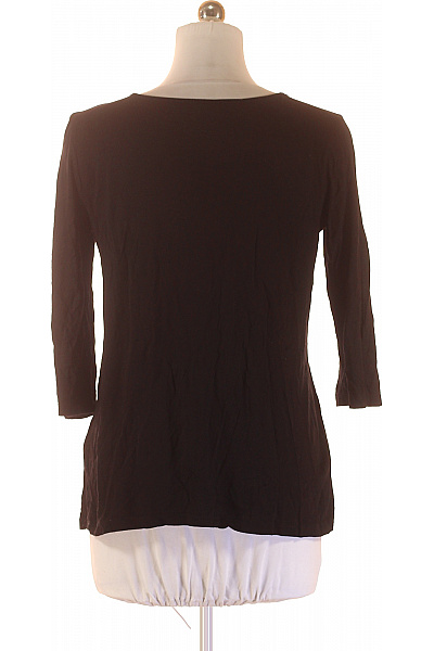 LAWRENCE GREY Dámské viskózové tričko černé s dlouhým rukávem basic Velikost L | LAWRENCE GREY | obrázek 3