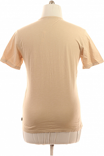 Mexx Pánské bavlněné tričko béžové jednobarevné basic s kapsou s kulatým výstřihem Velikost L | Mexx | obrázek 3