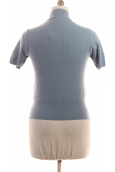 Rinascimento Dámský modrý žebrovaný rolák krátký rukáv tenký Vel. m/l | Rinascimento | obrázek 2