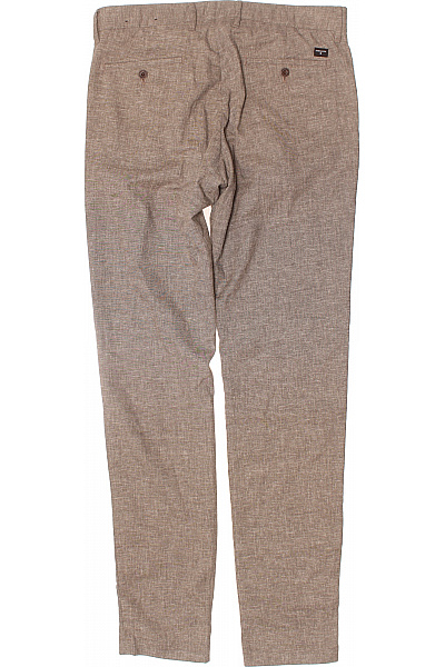 Strellson Pánské hnědé lněné chino kalhoty rovné ležérní s kapsami Vel. 32/34 | Strellson | obrázek 2