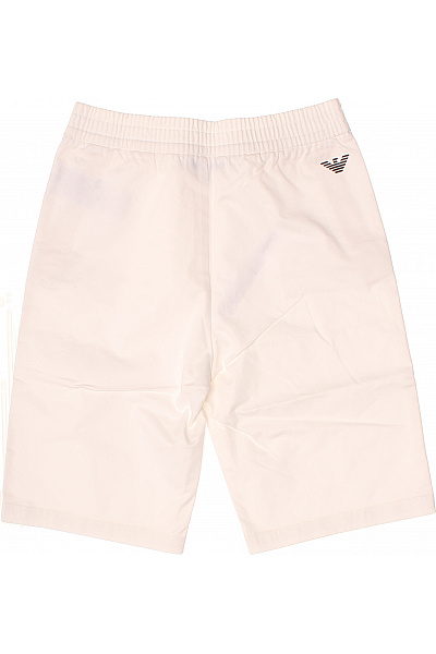 ARMANI Dětské chlapecké bavlněné kraťasy bílé Velikost 154cm | ARMANI | obrázek 3