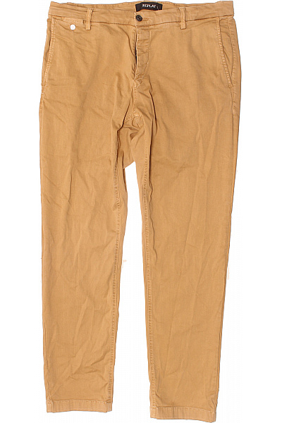 Pánské Chino Kalhoty Oranžové REPLAY Vel. 34