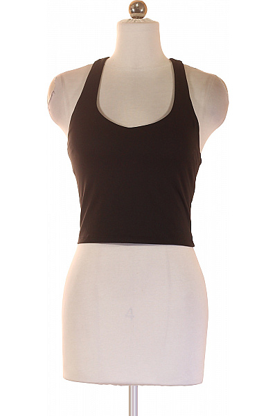 Dámské sportovní tričko crop top černé Vel. XS | Unimoda | obrázek 2