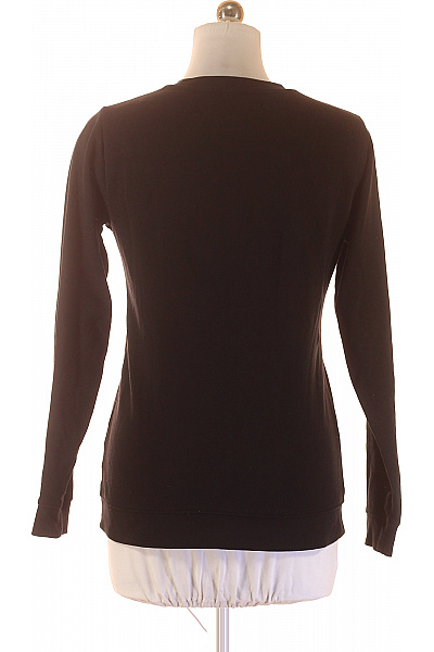 roberto cavalli Dámská černá mikina s dlouhým rukávem přes hlavu potiskem streetwear Velikost L | roberto cavalli | obrázek 2