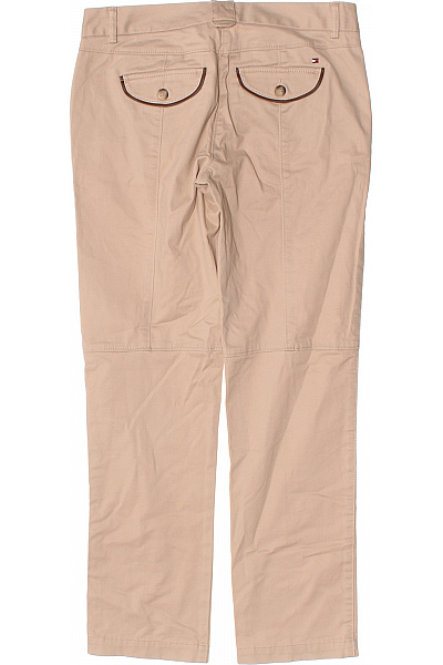 TOMMY HILFIGER Dámské bavlněné béžové chino kalhoty ležérní rovné s kapsami Vel. 2 | TOMMY HILFIGER | obrázek 3
