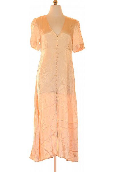 Coast Dámské midi šaty saténové propínací letní volné pastelové Vel. 40 | Coast | obrázek 2