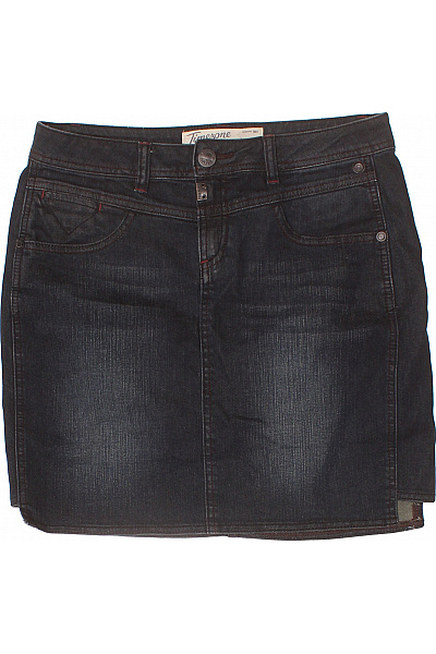 TIMEZONE Dámská bavlněná tmavě modrá džínová krátká pouzdrová sukně Vel. 27 | TIMEZONE | obrázek 2