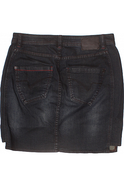 TIMEZONE Dámská bavlněná tmavě modrá džínová krátká pouzdrová sukně Vel. 27 | TIMEZONE | obrázek 3