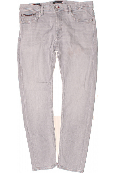 TOMMY HILFIGER Pánské Rovné Džíny Šedé Vel. 32/36