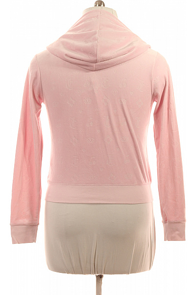 Juicy Couture Dámská Růžová Mikina S Kapucí Na Zip Streetwear Zkrácená Velikost XL | Juicy Couture | obrázek 2