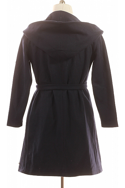 ONLY Dámský polyesterový modrý zavinovací kabát s kapucí elegantní podzimní Vel. 44 | ONLY | obrázek 2