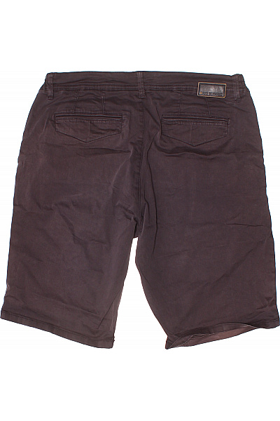 NO EXCESS Pánské tmavě hnědé strečové chino kraťasy ležérní s kapsami Velikost 34 | NO EXCESS | obrázek 2