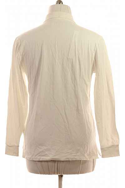 Ralph Lauren Pánské Tričko s límečkem dlouhé jednobarevné basic bílé Vel. L | Ralph Lauren | obrázek 2